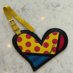 Romero Britto- Happy Art Luggage Tag (Brand New)